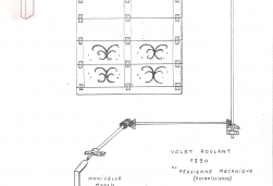 Schéma de l’ancêtre du volet roulant de 1890